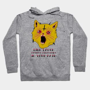 Live laugh love cat Hoodie